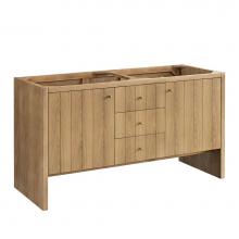 James Martin Vanities 435-V60D-LNO - Hudson 60'' Double Vanity Cabinet, Light Natural Oak