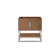 James Martin Vanities 883-V31.5-LO-BN - Columbia 31.5'' Single Vanity Cabinet, Latte Oak, Brushed Nickel