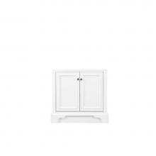 James Martin Vanities 825-HB30-BW - De Soto 30'' Hutch Base for Double Tower Hutch, Bright White