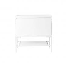 James Martin Vanities 801-V35.4-GW - Milan 35.4'' Single Vanity Cabinet, Glossy White