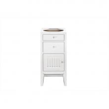 James Martin Vanities E645-B15L-GW - Athens 15'' Base Cabinet Only w/ Drawers & Left Door, Glossy White