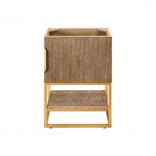 James Martin Vanities 883-V24-LO-RG - Columbia 24'' Single Vanity Cabinet, Latte Oak, Radiant Gold