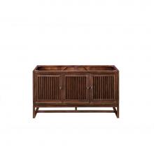 James Martin Vanities E645-V60D-MCA - Athens 60'' Double Vanity Cabinet, Mid Century Acacia