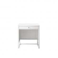 James Martin Vanities E645-DU30-GW-3WZ - Athens 30'' Countertop Unit, Glossy White w/ 3 CM White Zeus Quartz Top