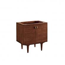 James Martin Vanities 670-V30-WLT - Amberly 30'' Single Vanity Cabinet, Mid-Century Walnut