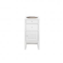 James Martin Vanities E645-B15R-GW - Athens 15'' Base Cabinet Only w/ Drawers and Right Door, Glossy White