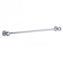 Joerger 600.00.040.095-17 - Mink/Alexandrite Crystal Florale Crystal Series 31-1/2'' Towel Bar