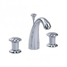 Joerger 600.30.300.095-17 - Mink/Alexandrite Crystal Florale Crystal Series Widespread Lavatory Faucet With Pop-Up Drain - 1.2