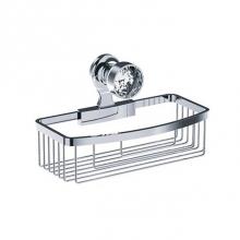 Joerger 605.00.105.095 - Mink Palazzo Crystal Series Wall-Mount Sponge Basket - 10-1/4 X 5-1/8 X 2-7/8'' (Wxdxh)