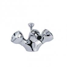 Joerger 605.10.100.000 - Palazzo Crystal Bidet 1-Hole Mixer  1/2'', Polished Chrome