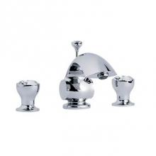 Joerger 605.30.300.000 - Palazzo Crystal Washbasin 3-Hole Mixer  1/2'', Polished Chrome