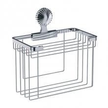 Joerger 637.00.104.000 - Cronos Guest Towel Basket, Angular, Polished Chrome