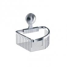 Joerger 637.00.106.000 - Cronos Corner Sponge Basket, 7 43/64'' X 7 43/64'', Polished Chrome