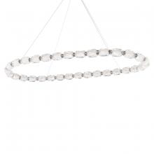 Schonbek Forever  SJ4354-701R - Seduction 32 Light 120-277V LED Oval Pendant in Polished Nickel with Clear Radiance Crystal