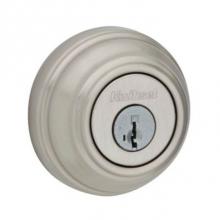 Kwikset 99800-110 - Austin Arched Single Cylinder Deadbolt featuring SmartKey in Satin Nickel