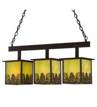 Meyda Green 15038 - 36" Long Mountain Pine 3 Light Island Pendant