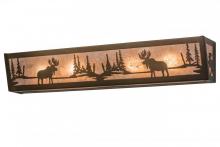 Meyda Green 166510 - 36"W Moose at Lake Vanity Light