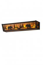 Meyda Green 180440 - 24"W Bear at Lake Vanity Light