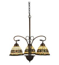 Meyda Green 27421 - 24"W Tiffany Roman 3 LT Chandelier.613