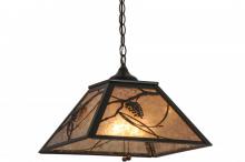 Meyda Black 110859 - 16"Sq Whispering Pines Pendant