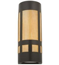 Meyda Black 114090 - 7" Wide Sutter Wall Sconce