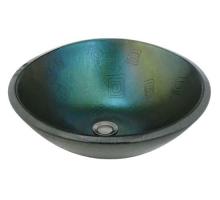 Meyda Black 115705 - 17"W Metro Fusion Fiddleheads Glass Sink