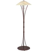 Meyda Black 117164 - 65"H Metro Fusion Branches Glass Floor Lamp