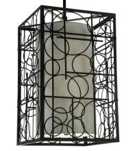 Meyda Black 119426 - 26"Sq Revival Deco Pendant