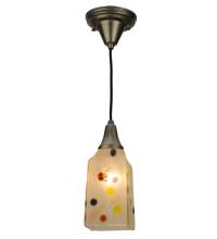 Meyda Black 124018 - 4.5"Sq Metro Fusion Jewel Mini Pendant