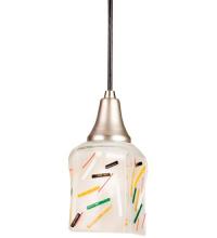 Meyda Black 12428 - 4"Sq Metro Fusion Circus Mini Pendant