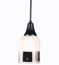 Meyda Black 12533 - 4"Sq Metro Fusion Casual Affair Mini Pendant