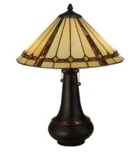 Meyda Black 130743 - 22"H Belvidere Table Lamp