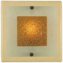 Meyda Black 131563 - 12"Sq Metro Fusion Bullion Glass Wall Sconce