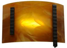 Meyda Black 138442 - 11.75"W Metro Fusion Park City LED Wall Sconce