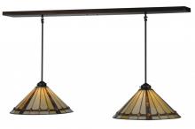 Meyda Black 143349 - 48" Long Belvidere 2 Light Island Pendant