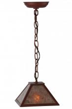 Meyda Black 144760 - 8"Square Mission Mini Pendant