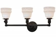 Meyda Black 146102 - 26"W Revival Garland 3 LT Vanity Light