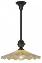 Meyda Black 148454 - 18" Metro Fusion Galatia Scalloped Spectrum Pendant