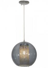 Meyda Black 149397 - 12"W Bola Crystal Pendant