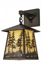 Meyda Black 150687 - 8"W Stillwater Tall Pines Hanging Wall Sconce