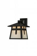 Meyda Black 152688 - 9"W Stillwater Cross Mission Solid Mount Wall Sconce