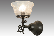 Meyda Black 156228 - 7.5"W Revival Gas & Electric Wall Sconce