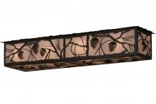 Meyda Black 159992 - 50" Long Whispering Pines Oblong Flushmount