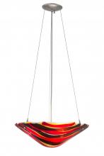 Meyda Black 167902 - 18" Wide Metro Fusion Marina Inverted Pendant