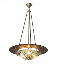 Meyda Black 174154 - 31"W Metro Fusion Super Nova Inverted Pendant