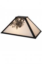 Meyda Black 182010 - 16" Long Mission Pine Cone Shade