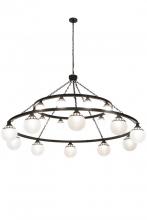 Meyda Black 182292 - 96"W Bola Tavern 20 LT Two Tier Chandelier