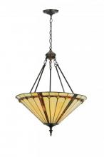 Meyda Black 182672 - 24" Wide Belvidere Inverted Pendant