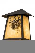 Meyda Black 183239 - 9" Wide Stillwater Winter Pine Wall Sconce