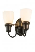 Meyda Black 188456 - 10"W Revival Goblet 2 LT Wall Sconce